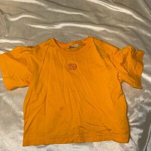 Dolce & Gabbana Vibrant Orange Kids Tee